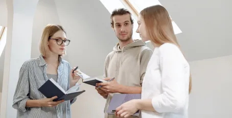 Slider image showcasing tenant features with a modern apartment interior
